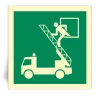 E017 - Fen�tre de secours - Panneau PVC souple adh�sif photoluminescent - 40x40 cm