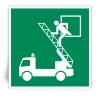 E017 - Fen�tre de secours - Panneau PVC souple adh�sif blanc - 40x40 cm