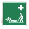E067 - Matelas d'�vacuation - Panneau PVC souple adh�sif blanc - 40x40 cm
