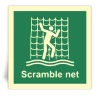 Scramble net - Panneau PVC souple adh�sif photoluminescent - 20x20 cm