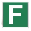 Lettre F - Panneau PVC souple adhésif blanc - 15x15 cm Lettre F - Panneau PVC souple adhésif blanc - 15x15 cm