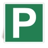 Lettre P - Panneau PVC souple adhésif blanc - 15x15 cm Lettre P - Panneau PVC souple adhésif blanc - 15x15 cm