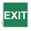 IMPA 33.4425 - EXIT - Panneau PVC souple adh�sif blanc - 30x30 cm