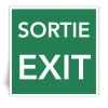 SORTIE - Panneau PVC souple adh�sif blanc - 40x40 cm