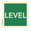Level - Panneau PVC souple adh�sif photoluminescent - 15x15 cm