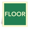 Floor - Panneau PVC souple adh�sif photoluminescent - 15x15 cm