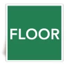 Floor - Panneau PVC souple adh�sif blanc - 20x20 cm