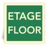 Etage - Floor - Panneau PVC souple adh�sif photoluminescent - 30x30 cm