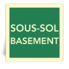 Sous-sol - Basement - Panneau PVC souple adh�sif photoluminescent - 15x15 cm