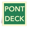 Pont - Deck - Panneau PVC souple adh�sif photoluminescent - 20x20 cm