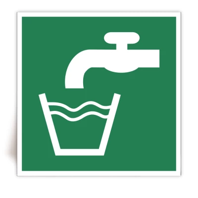 E015 - Panneau Eau potable - ISO 7010 - FlashTide