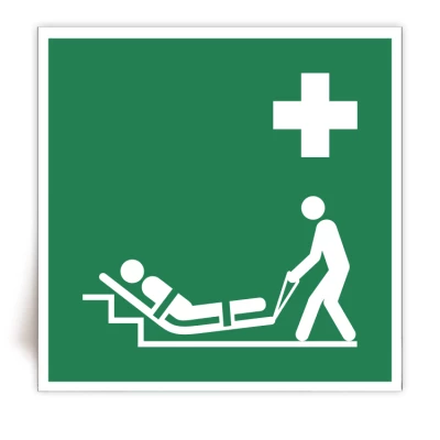 E067 - Panneau Matelas d'évacuation - ISO 7010 - FlashTide