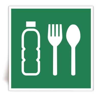 E074 - Panneau Rations d’urgence - ISO 7010 - FlashTide