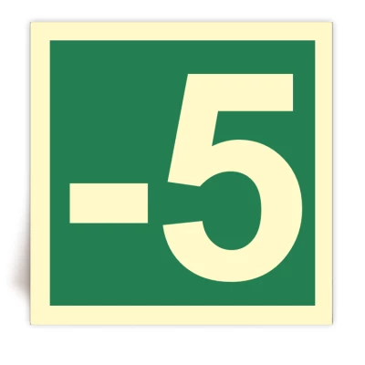 Panneau Numero -5 photoluminescent - FlashTide