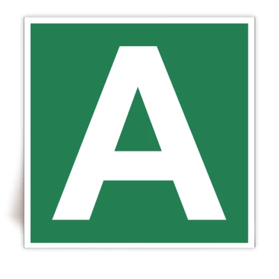 Panneau Lettre A - FlashTide