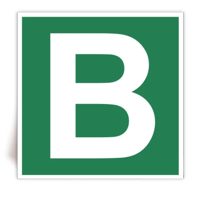 Panneau Lettre B - FlashTide