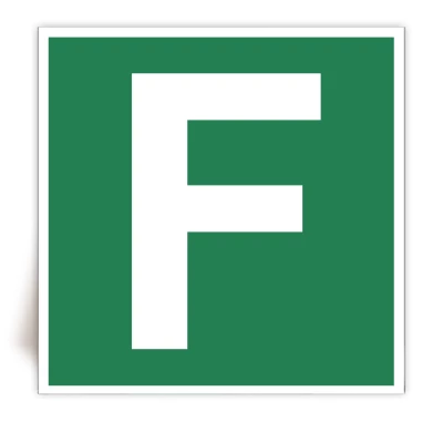 Panneau Lettre F - FlashTide