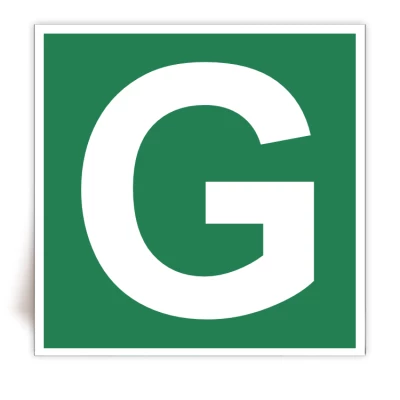 Panneau Lettre G - FlashTide