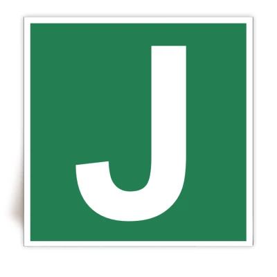 Panneau Lettre J - FlashTide