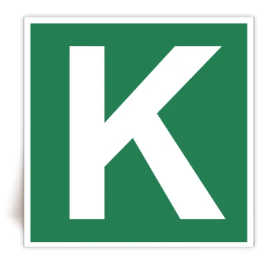 Panneau Lettre K - FlashTide