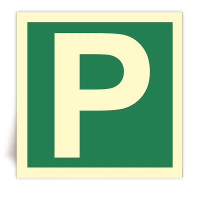 Panneau Lettre P photoluminescent - FlashTide