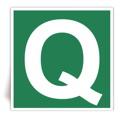 Panneau Lettre Q - FlashTide