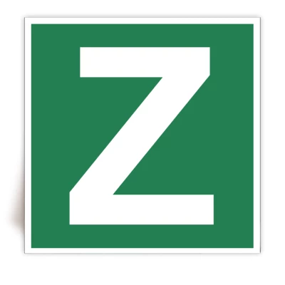 Panneau Lettre Z - FlashTide