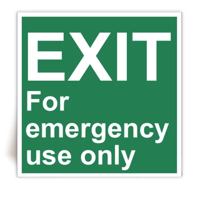 IMPA 33.4424 - Panneau EXIT For emergency use only - FlashTide