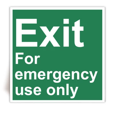 IMPA 33.4384 - Panneau Exit For emergency use only - FlashTide