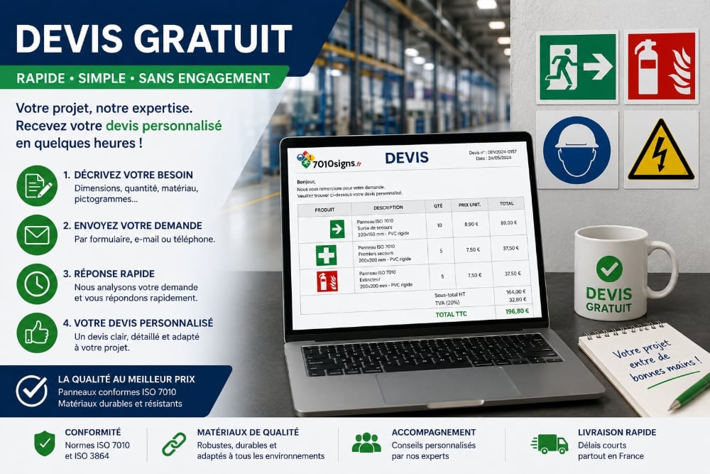 Devis panneau iso 7010